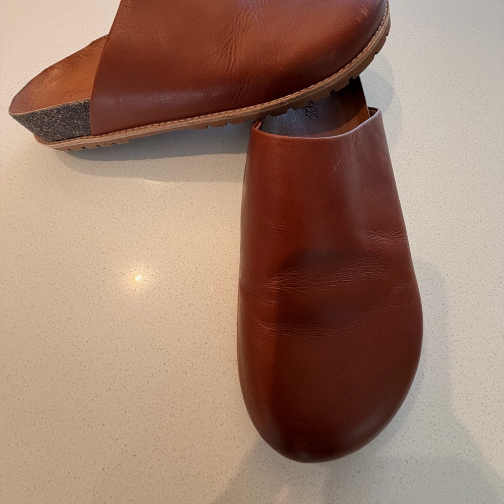 Women’s Brown Leather Slip-On Mules by Madewell, size 8